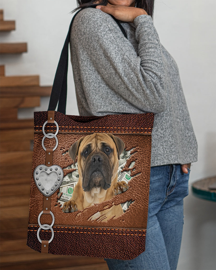 Bullmastiff-Let Me Go Out -Cloth Tote Bag