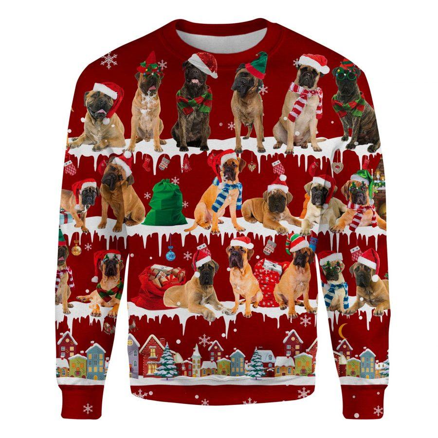 Bullmastiff - Snow Christmas - Premium Sweatshirt