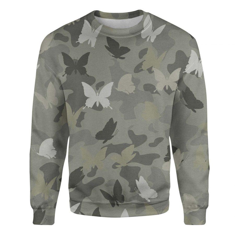 Butterfly - Camo - Premium Sweatshirt