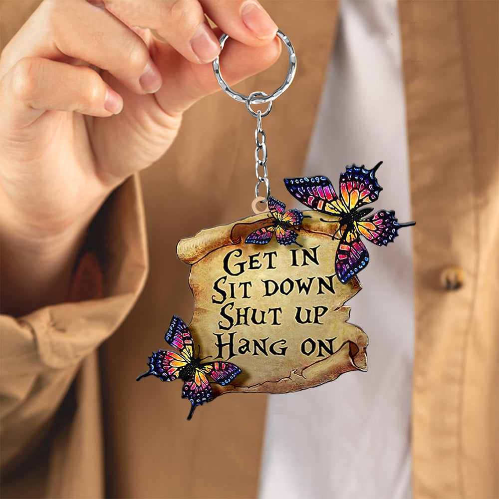 Butterfly get in Keychain