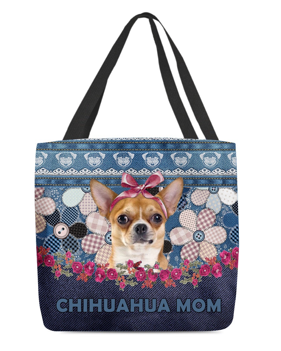 CHIHUAHUA (3)-Flower Jean Gift for you-Cloth Tote Bag