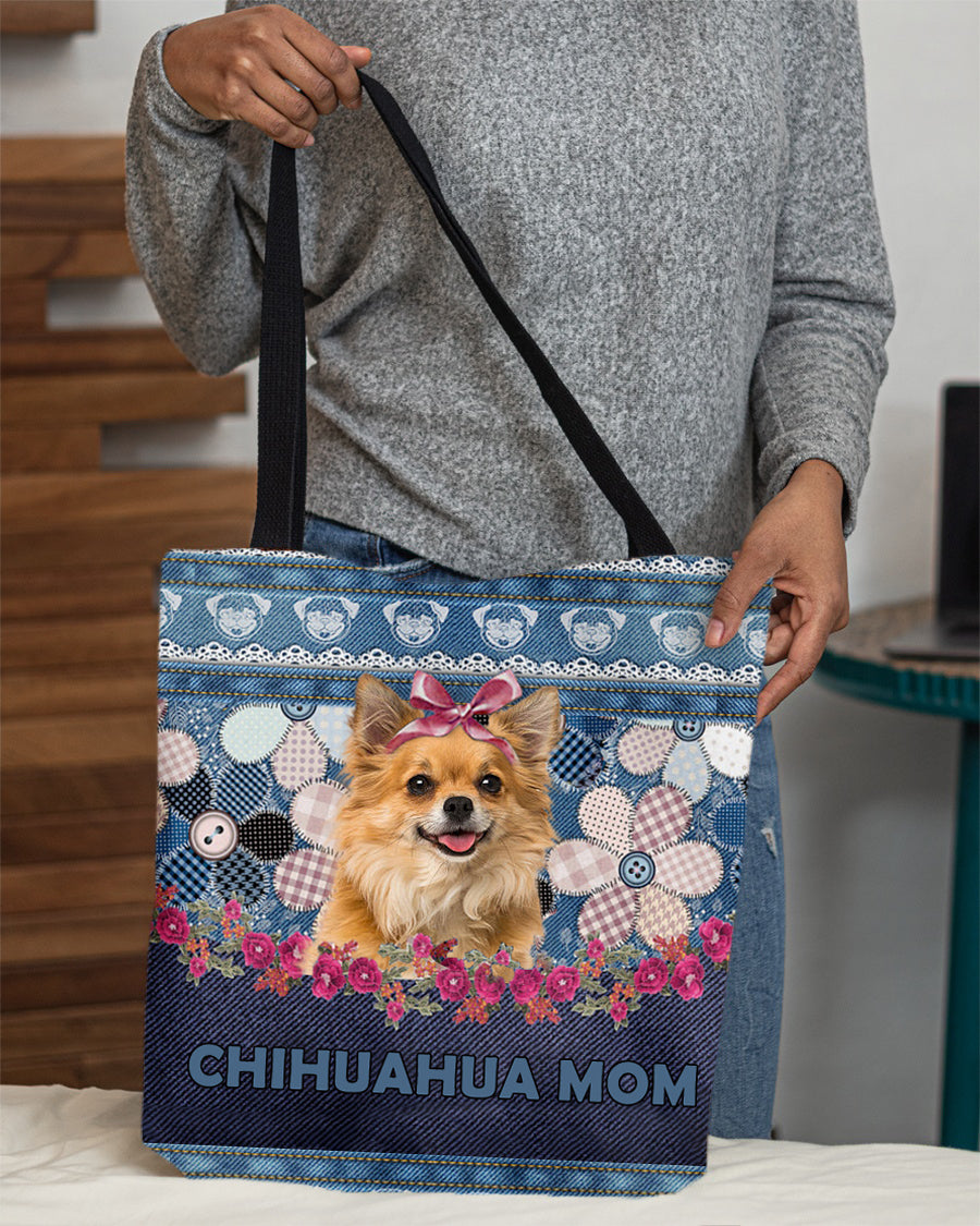 CHIHUAHUA (4)-Flower Jean Gift for you-Cloth Tote Bag