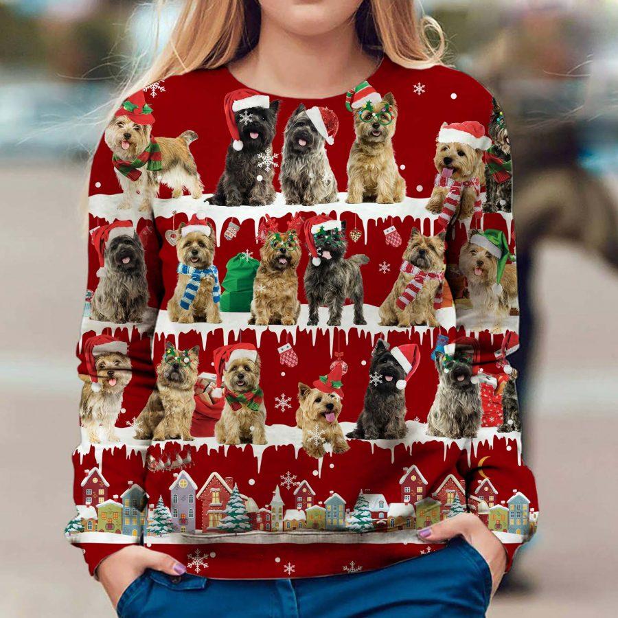 Cairn Terrier - Snow Christmas - Premium Sweatshirt