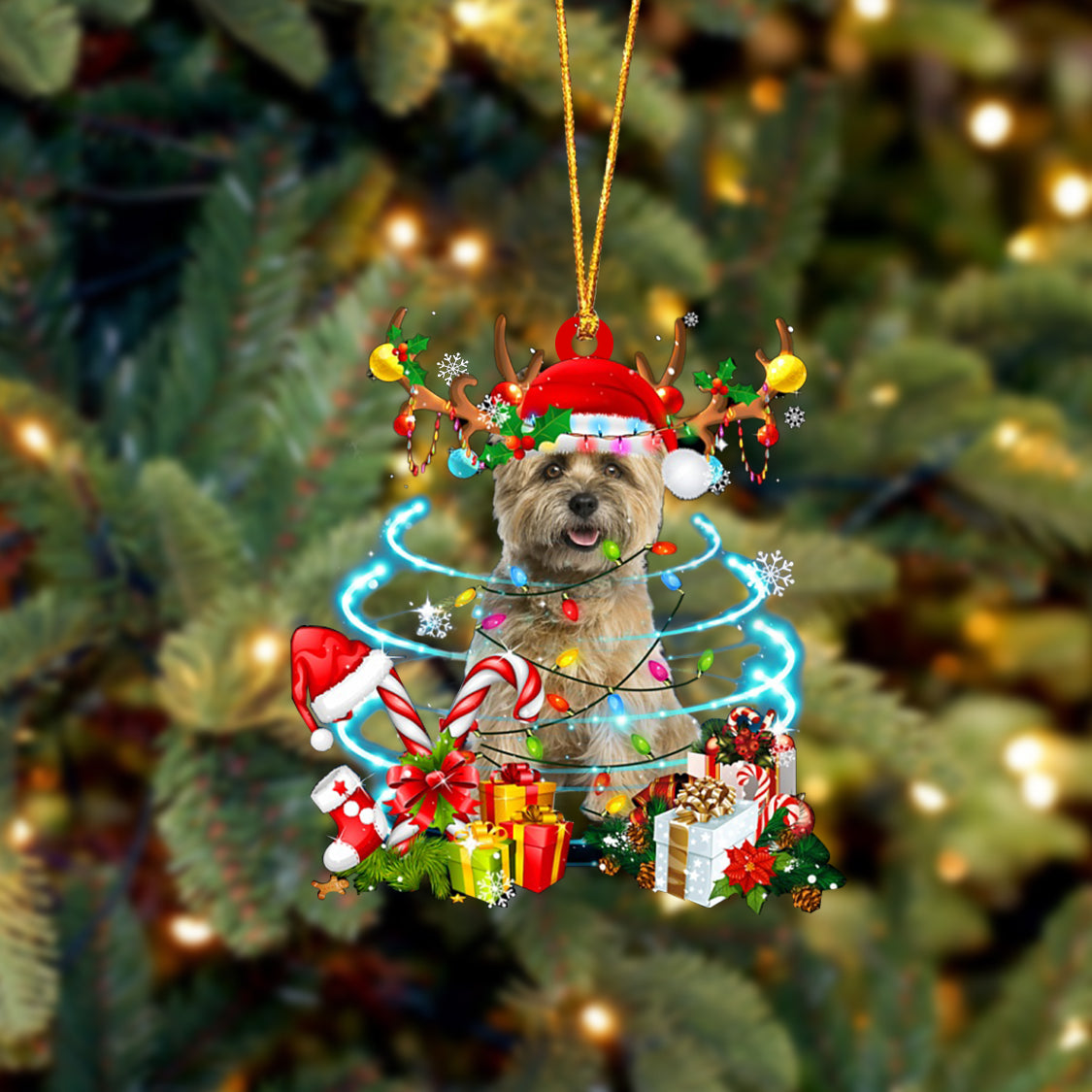 Cairn Terrier-Christmas Candy&amp;Gift-Two Sided Ornament