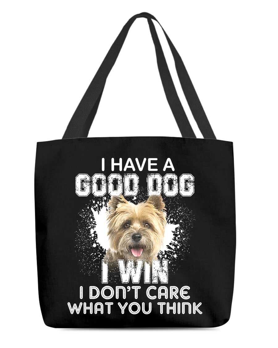 Cairn Terrier-I Win Cloth Tote Bag
