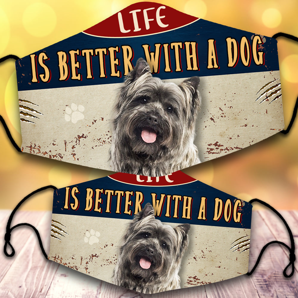 Cairn terrier-Life Is Better With A Dog-Veil