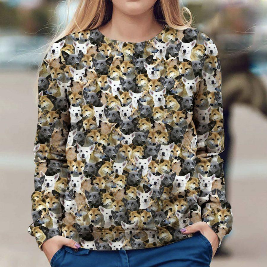 Canaan Dog - Full Face - Premium Sweatshirt