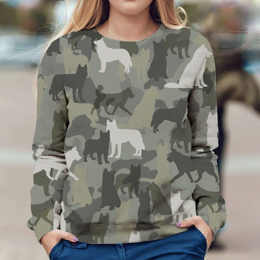 Canadian Eskimo Dog - Camo - Premium Sweatshirt