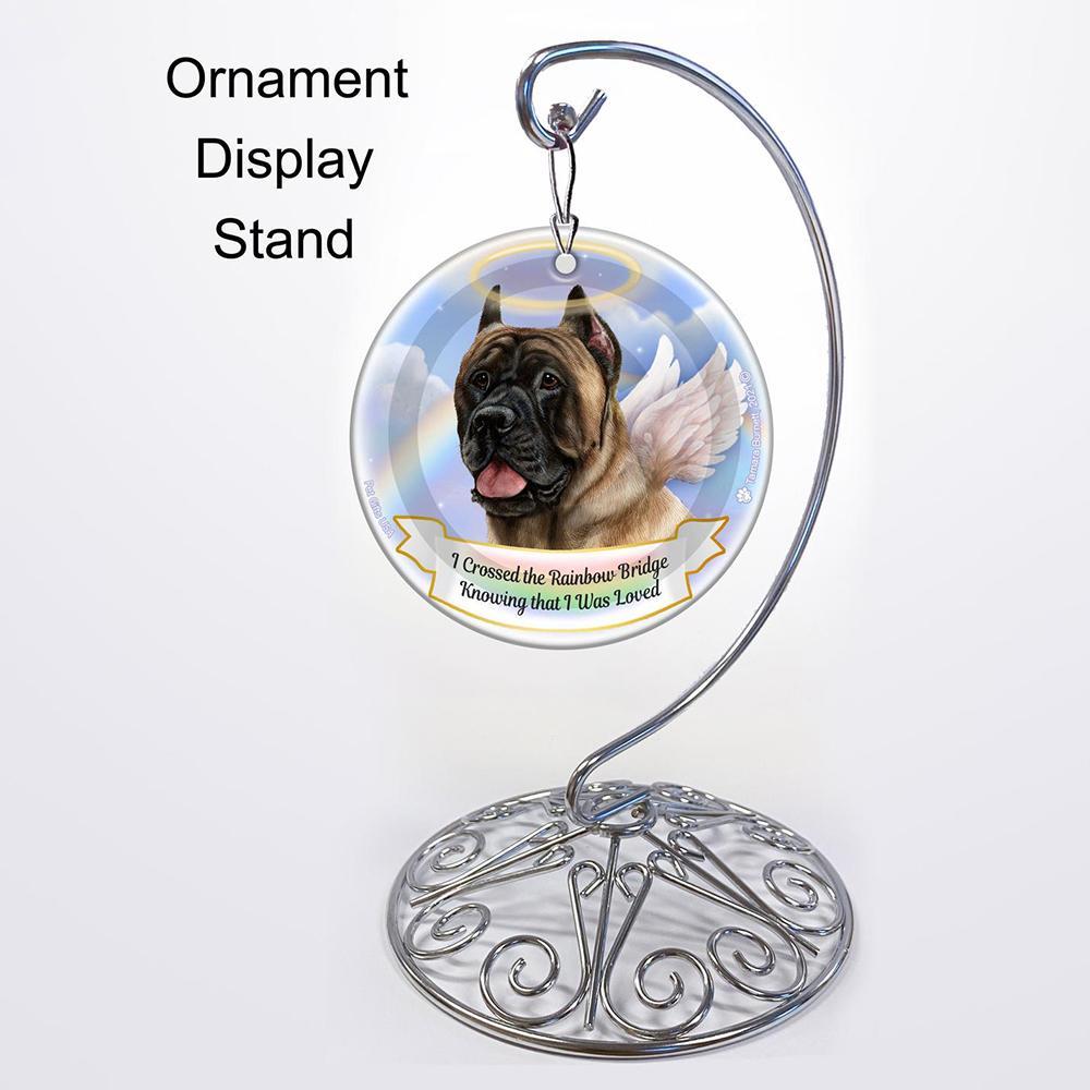 Rainbow Bridge Memorial-Cane Corso Fawn Porcelain Hanging Ornament