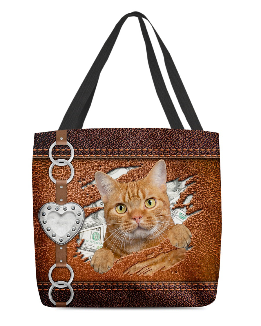 Cat-Let Me Go Out -Cloth Tote Bag