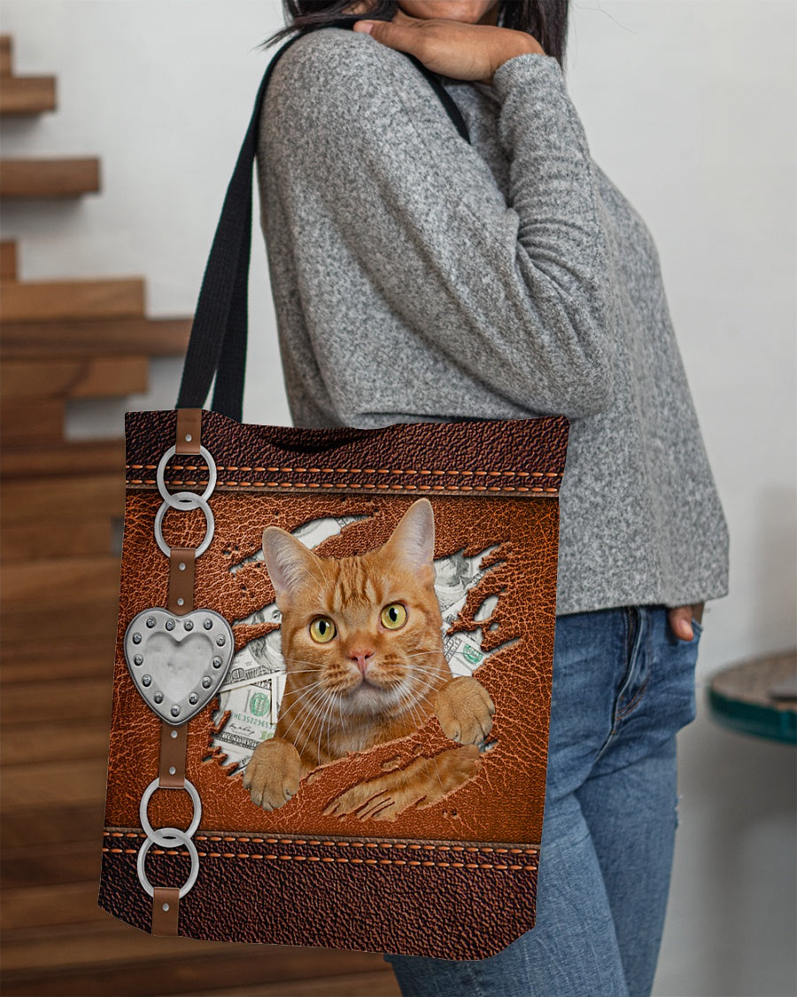 Cat-Let Me Go Out -Cloth Tote Bag