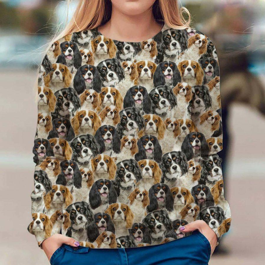 Cavalier King Charles Spaniel - Full Face - Premium Sweatshirt