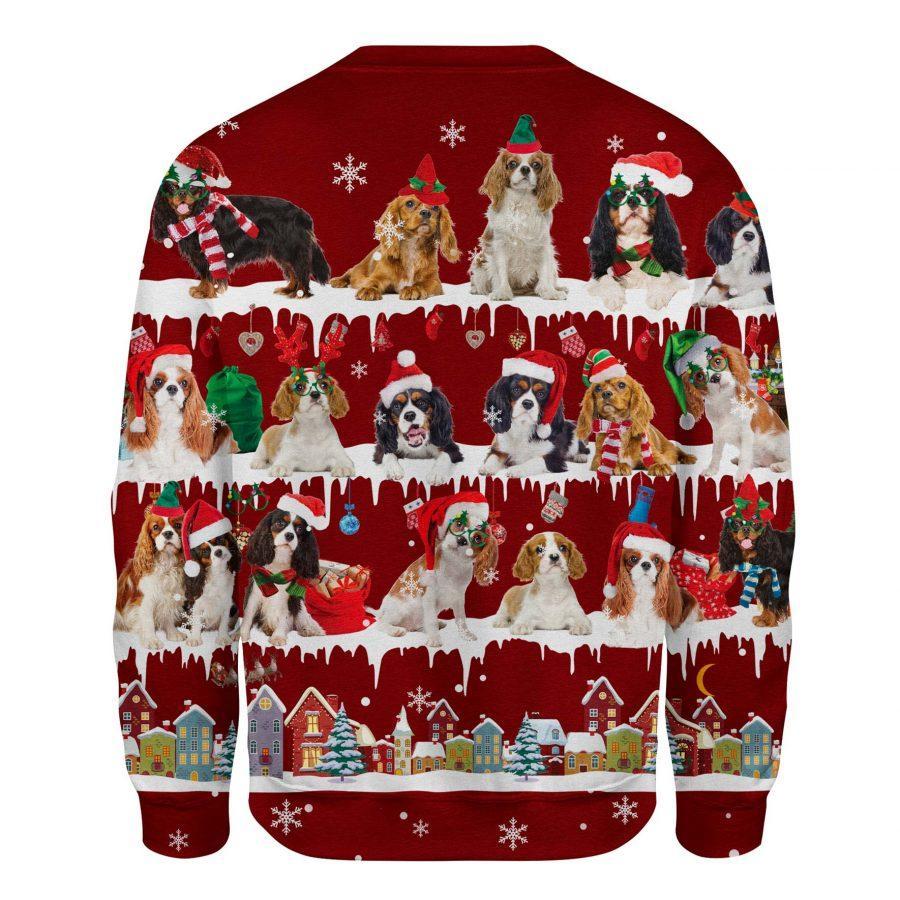 Cavalier King Charles Spaniel - Snow Christmas - Premium Sweatshirt