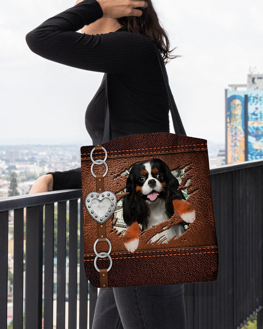 Cavalier King Charles Spaniel-Let Me Go Out -Cloth Tote Bag