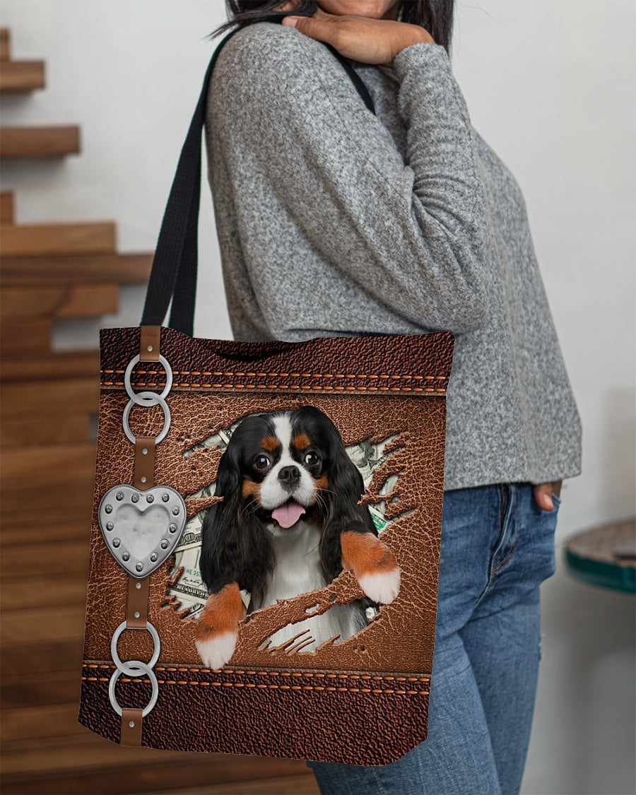 Cavalier King Charles Spaniel-Let Me Go Out -Cloth Tote Bag