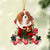 Cavalier King Charles Spaniel 1-Red Boot Hanging Ornament