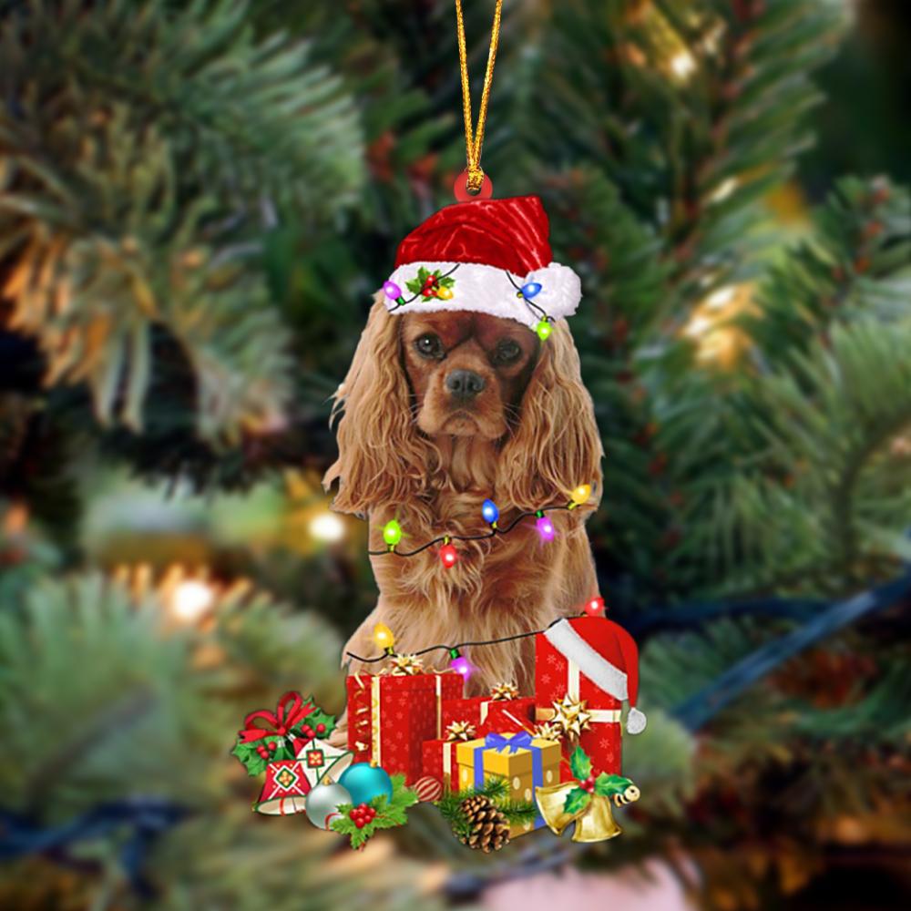 Cavalier King Charles Spaniel 4-Dog Be Christmas Tree Hanging Ornament