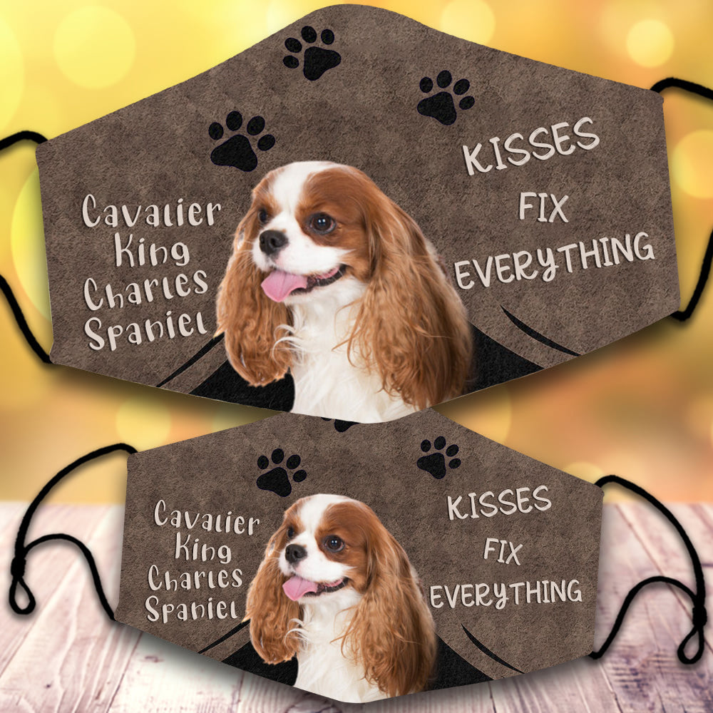 Cavalier king charles spaniel  1-Kisses Fix Everything-Veil