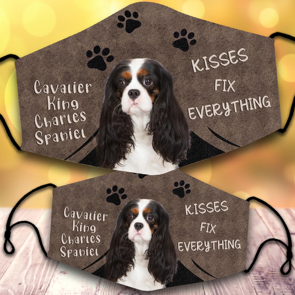 Cavalier king charles spaniel  2-Kisses Fix Everything-Veil