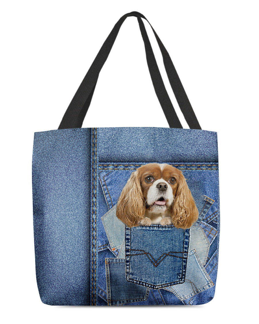 Cavalier king spaniel-in pocket2-Cloth Tote Bag