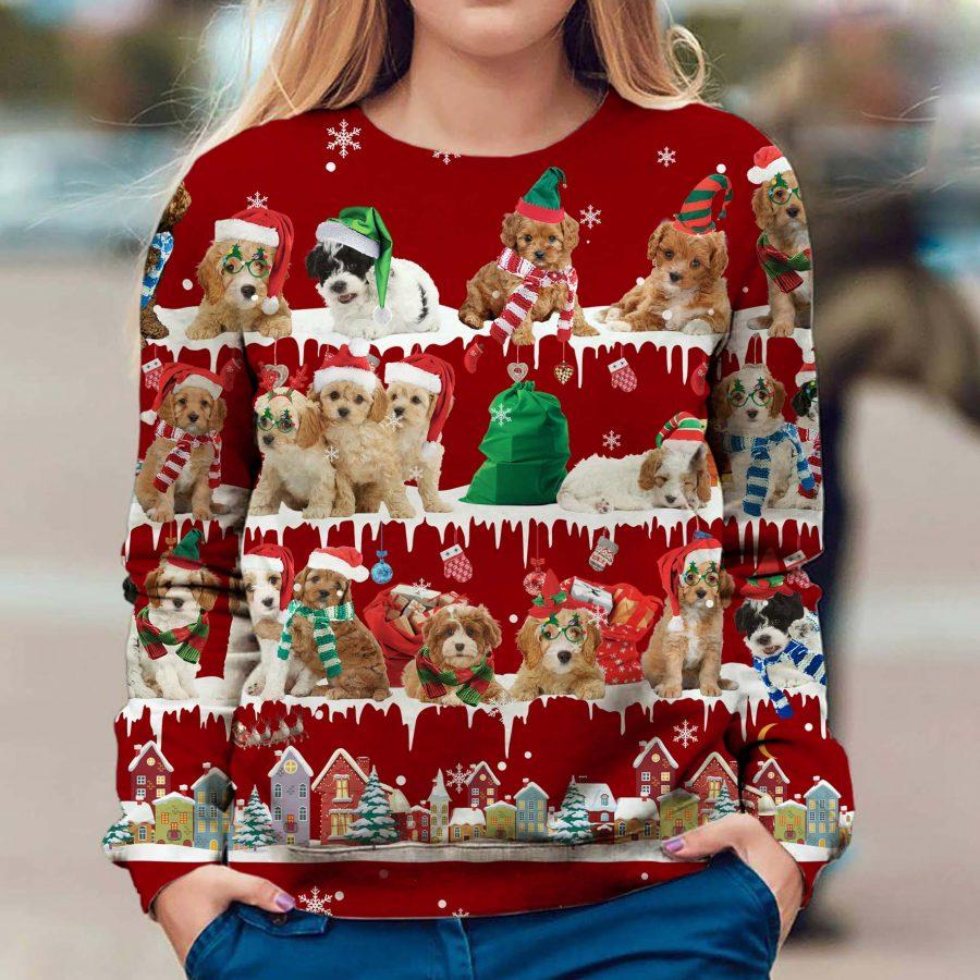 Cavoodle - Snow Christmas - Premium Sweatshirt
