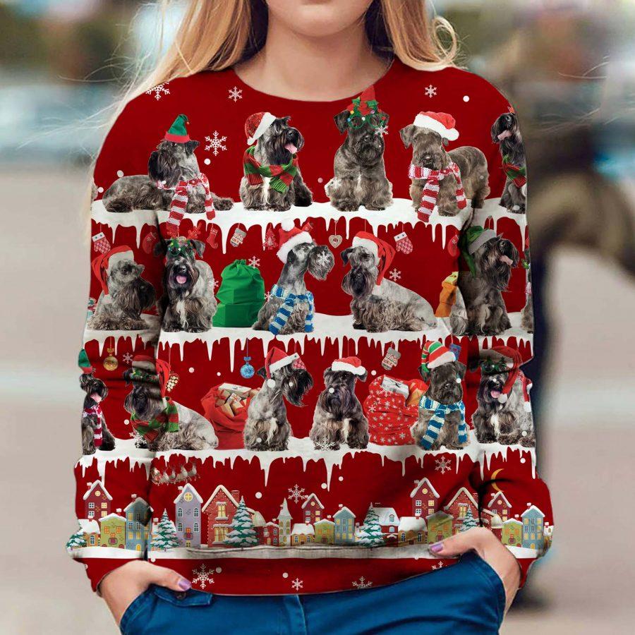Cesky Terrier - Snow Christmas - Premium Sweatshirt