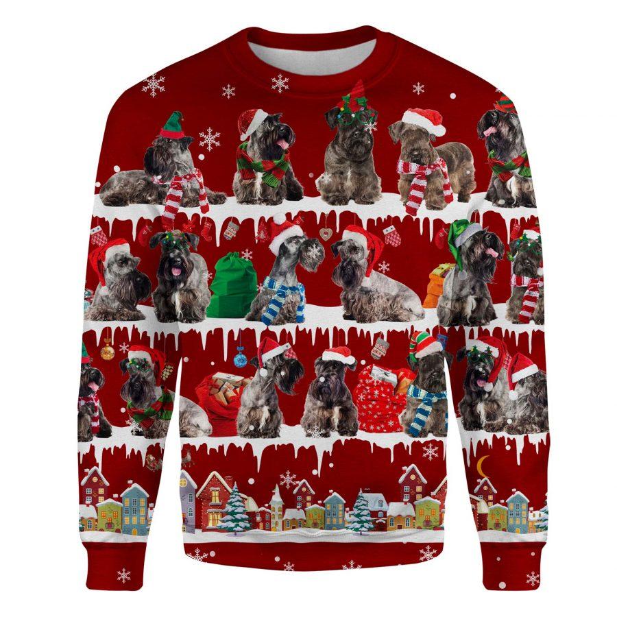 Cesky Terrier - Snow Christmas - Premium Sweatshirt