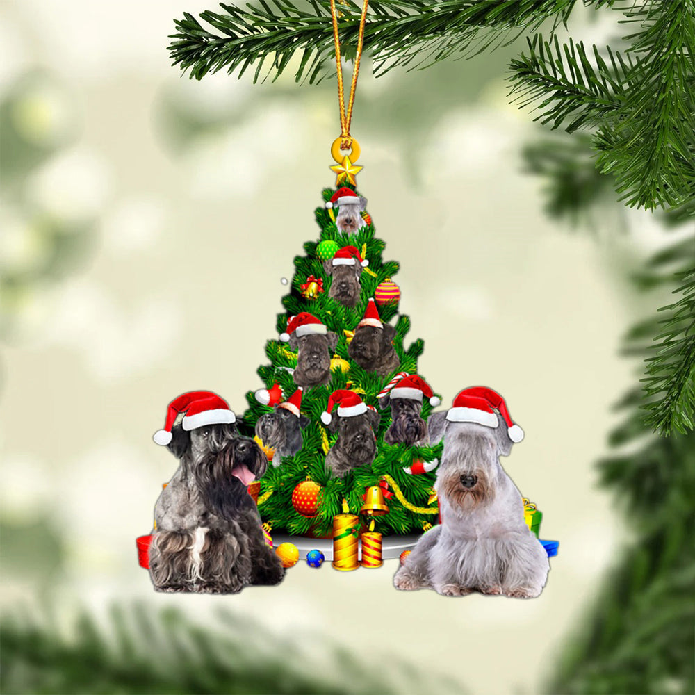 Cesky Terrier-Xmas Tree&amp;Dog-Two Sided Ornament