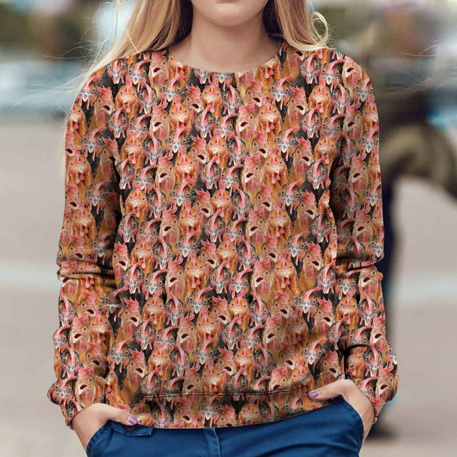Chicken - Full Face - Premium Sweatshirt