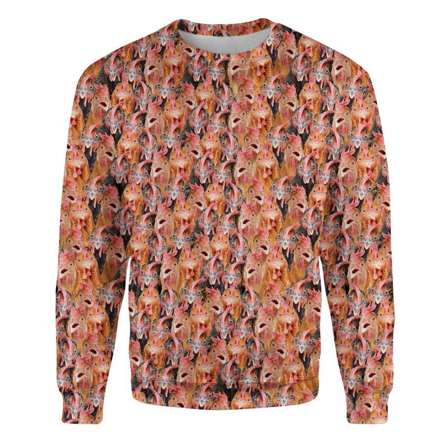 Chicken - Full Face - Premium Sweatshirt