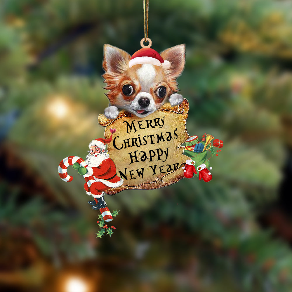 Chihuahua-Christams & New Year Two Sided Ornament