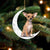 Chihuahua 2-Sit On The Moon-Two Sided Ornament