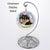Rainbow Bridge Memorial-Chihuahua LH Black & Tan Porcelain Hanging Ornament