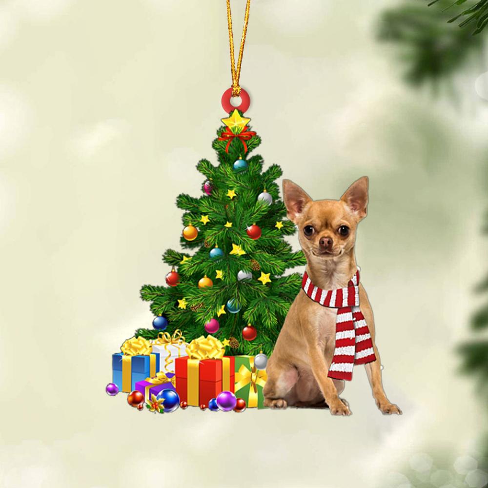 Chihuahua-Christmas Star Hanging Ornament