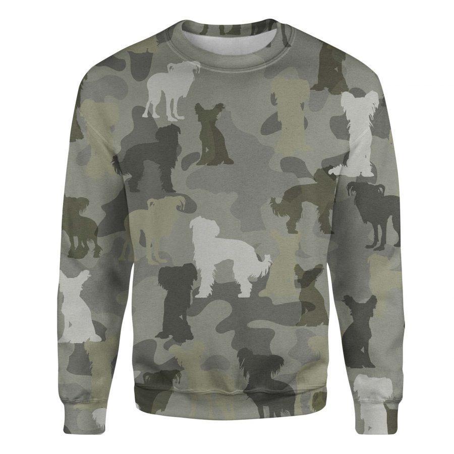 Chinese Crested Dog - Camo - Premium Sweatshirt