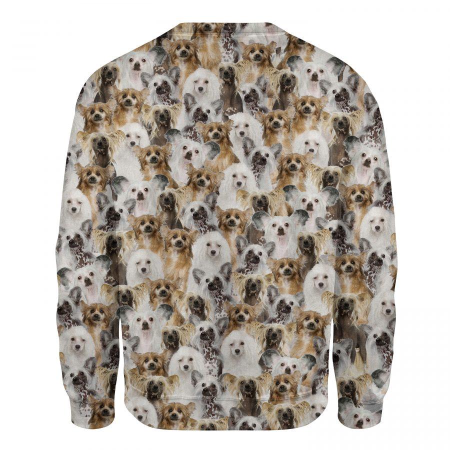 Chinese Crested Dog - Full Face - Premium Sweatshirt