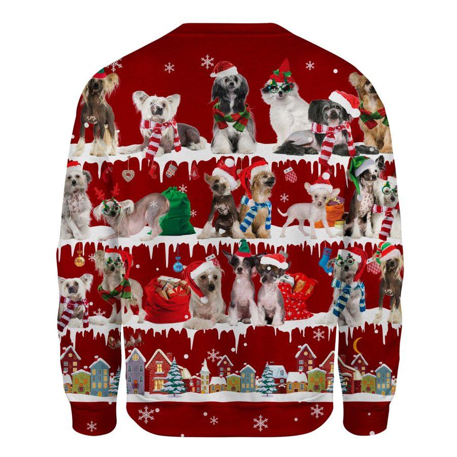 Chinese Crested Dog - Snow Christmas - Premium Sweatshirt