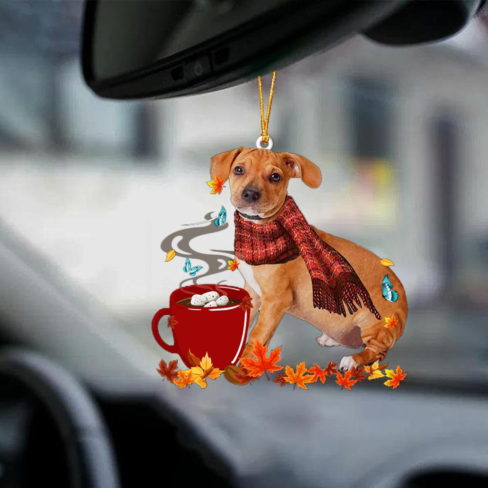 Chiweenie 1-Fall Chocolate-Two Sided Ornament