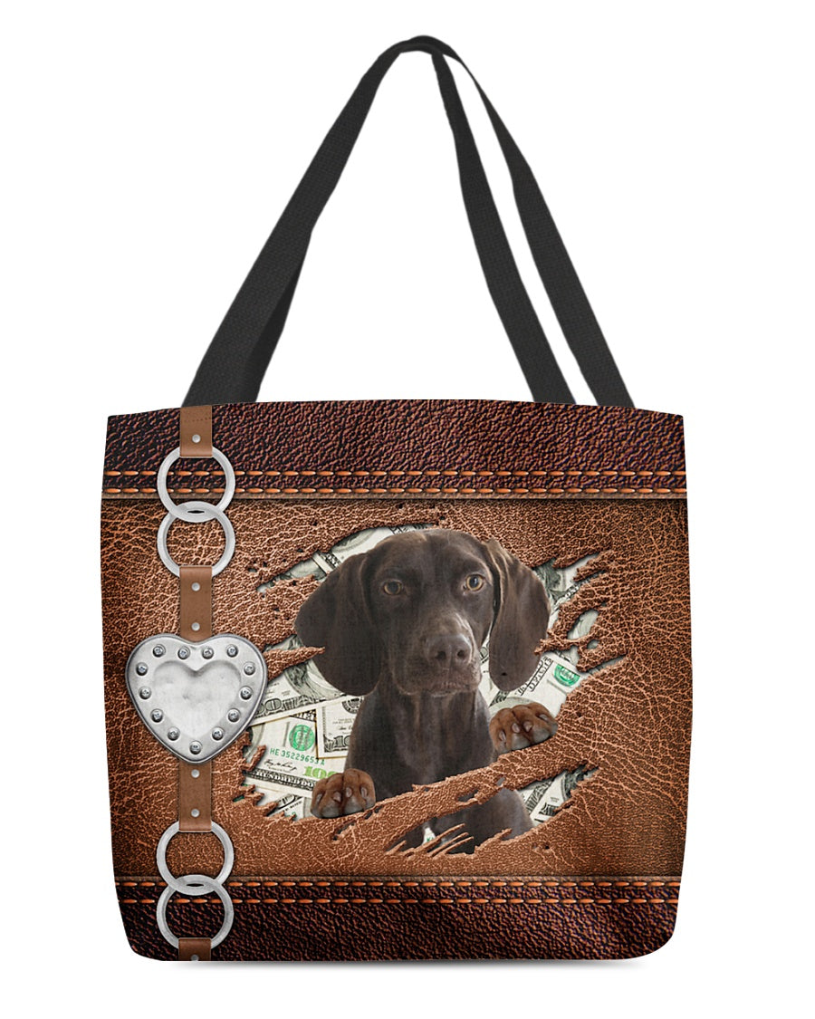Chocolate Short Hair Pointer-Let Me Go Out -Cloth Tote Bag