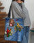 Chocolate Labrador-Cardinal & Dog Cloth Tote Bag