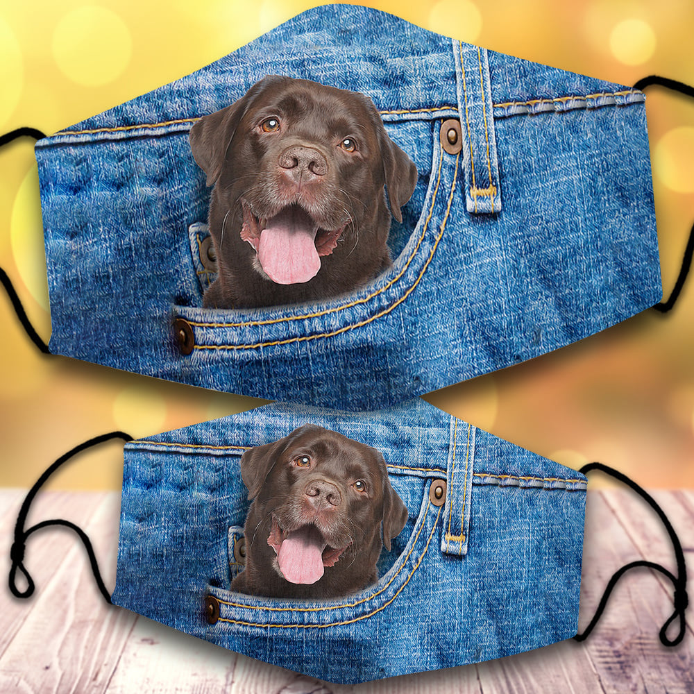 Chocolate labrador-In Pocket-Veil