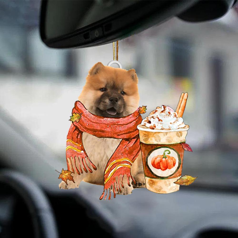 Chow Chow 1-Pumpkin Spice Kinda-Two Sided Ornament