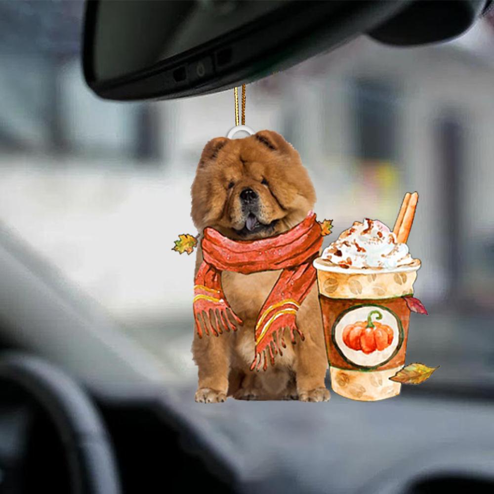 Chow Chow-Pumpkin Spice Kinda-Two Sided Ornament