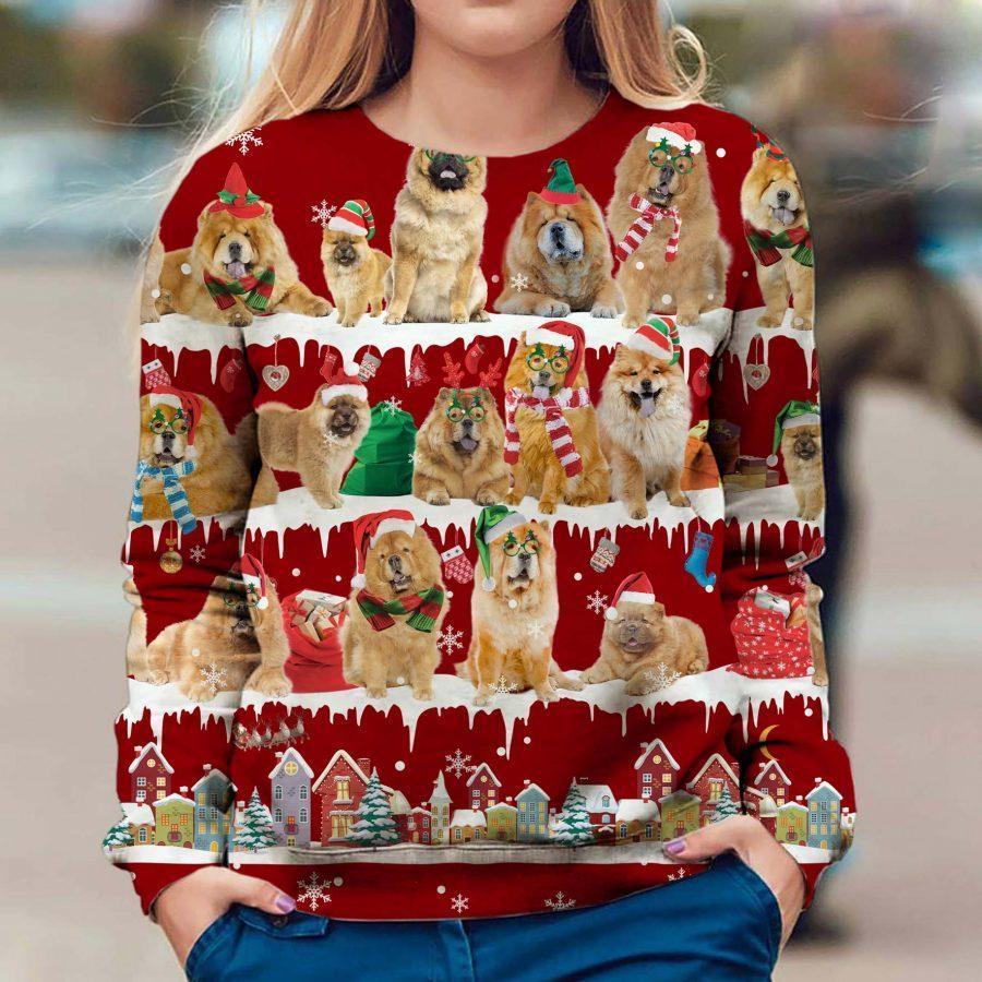 Chow Chow - Snow Christmas - Premium Sweatshirt