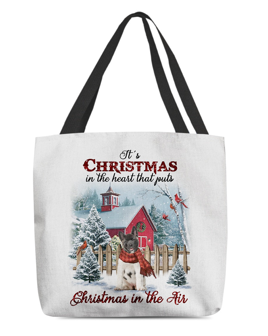 Christmas Air-American Akita-Cloth Tote Bag