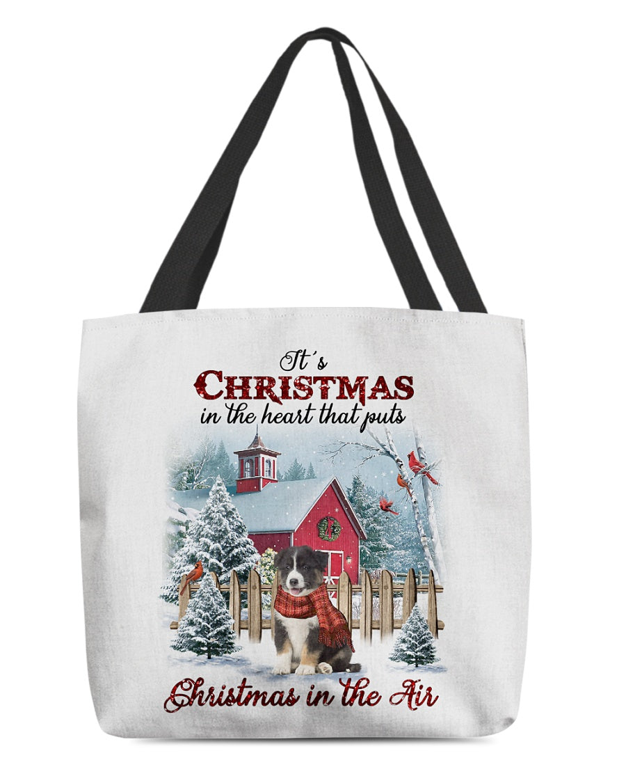 Christmas Air-Australian Shepherd 1-Cloth Tote Bag