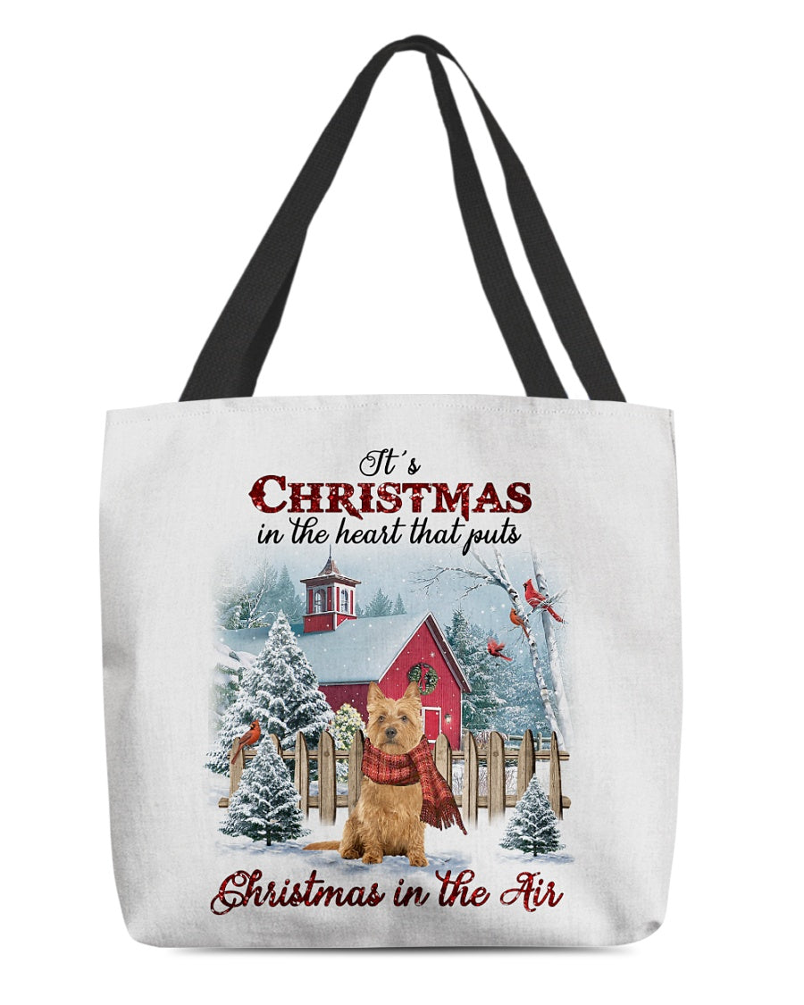 Christmas Air-Australian Terrier-Cloth Tote Bag