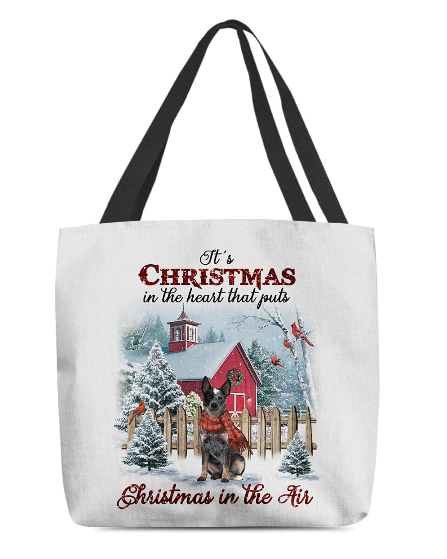 Christmas Air-BLUE Heeler-Cloth Tote Bag