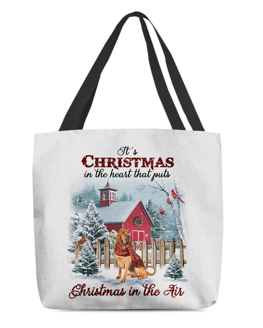 Christmas Air-Bloodhound-Cloth Tote Bag