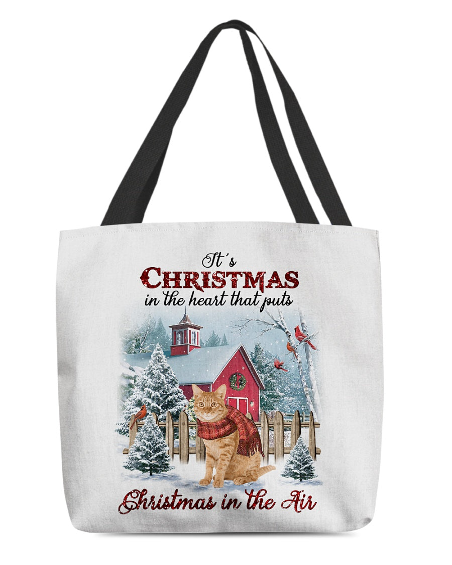 Christmas Air-Cat 2-Cloth Tote Bag